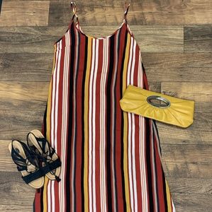 Striped forever 21 maxi dress